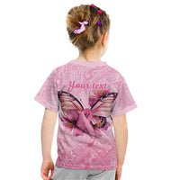 Faith Hope Love Butterfly Ribbon Personalised Kid T Shirt