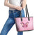 Faith Hope Love Butterfly Ribbon Personalised Leather Tote Bag