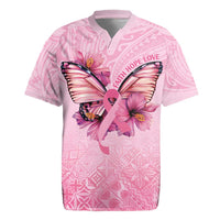 Faith Hope Love Butterfly Ribbon Personalised Rugby Jersey