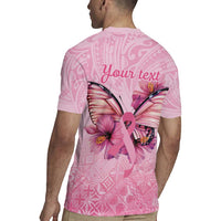 Faith Hope Love Butterfly Ribbon Personalised Rugby Jersey