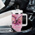 Faith Hope Love Butterfly Ribbon Personalised Tumbler With Handle