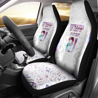 Custom New Zealand Aotearoa Car Seat Cover Pink Maori Paua Shell Indigenous - Polynesian Pride