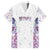 Custom New Zealand Aotearoa Family Matching Long Sleeve Bodycon Dress and Hawaiian Shirt Pink Maori Paua Shell Indigenous - Polynesian Pride