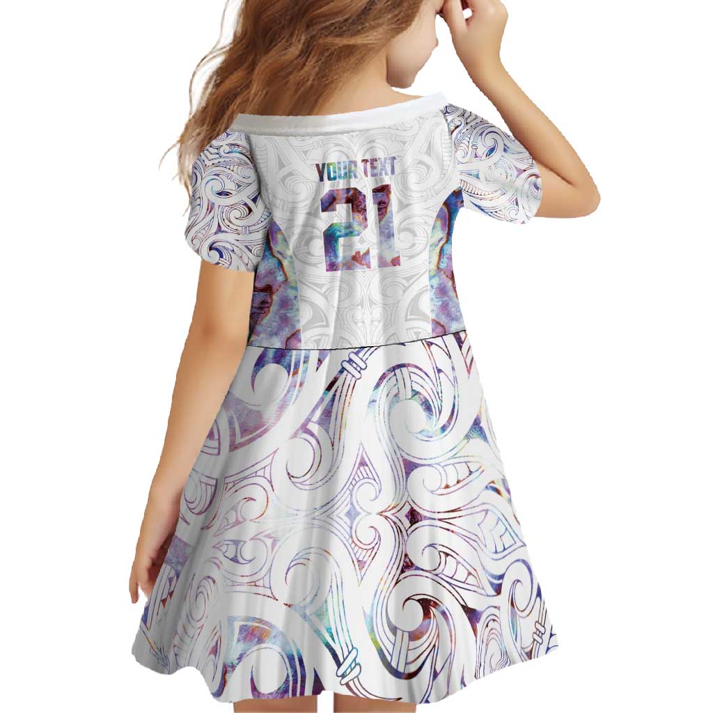 Custom New Zealand Aotearoa Family Matching Mermaid Dress and Hawaiian Shirt Pink Maori Paua Shell Indigenous LT9 - Polynesian Pride