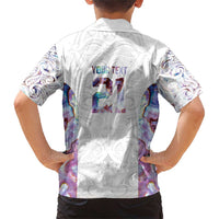 Custom New Zealand Aotearoa Family Matching Short Sleeve Bodycon Dress and Hawaiian Shirt Pink Maori Paua Shell Indigenous LT9 - Polynesian Pride