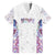 Custom New Zealand Aotearoa Family Matching Tank Maxi Dress and Hawaiian Shirt Pink Maori Paua Shell Indigenous - Polynesian Pride