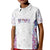 Custom New Zealand Aotearoa Kid Polo Shirt Pink Maori Paua Shell Indigenous - Polynesian Pride