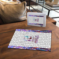 Custom New Zealand Aotearoa Puzzle Pink Maori Paua Shell Indigenous - Polynesian Pride