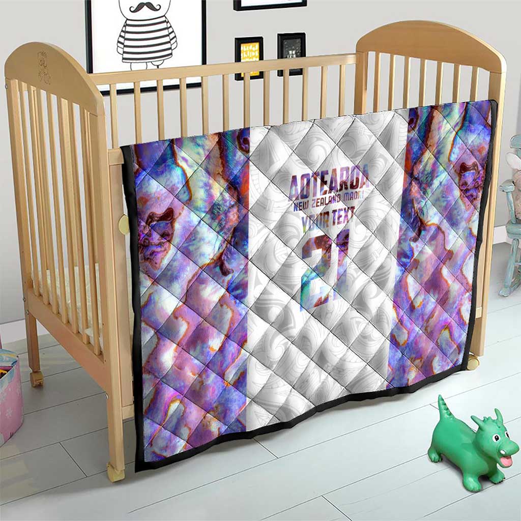 Custom New Zealand Aotearoa Quilt Pink Maori Paua Shell Indigenous - Polynesian Pride