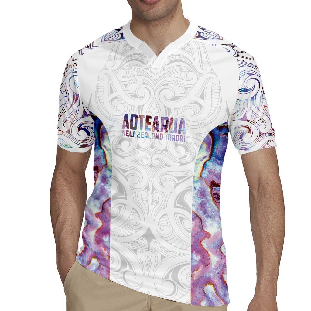 Custom New Zealand Aotearoa Rugby Jersey Pink Maori Paua Shell Indigenous - Polynesian Pride