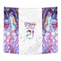 Custom New Zealand Aotearoa Tapestry Pink Maori Paua Shell Indigenous - Polynesian Pride