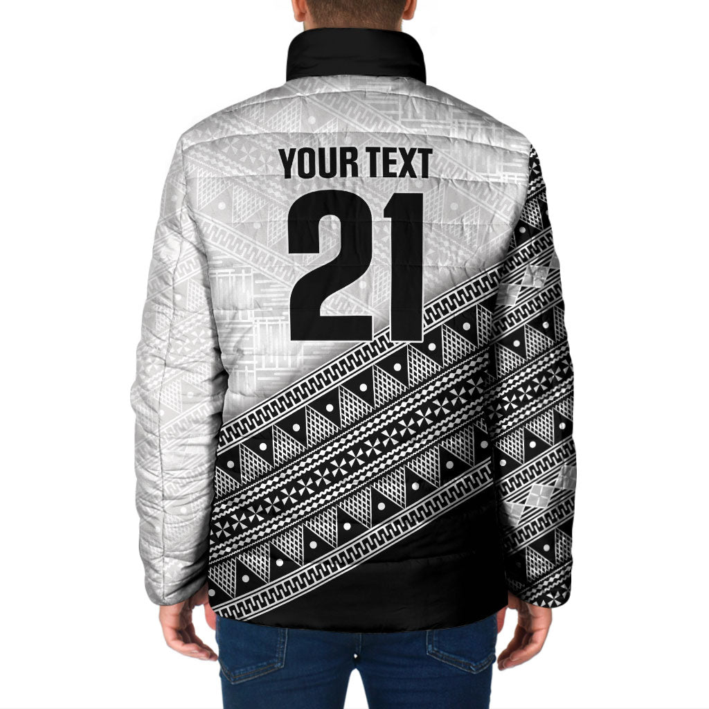 2026 Autumn Rugby Nations Fiji Custom Padded Jacket Fijian Tapa Tribal Lauhala Inspired LT9 - Polynesian Pride