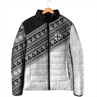 2026 Autumn Rugby Nations Fiji Custom Padded Jacket Fijian Tapa Tribal Lauhala Inspired LT9 - Polynesian Pride