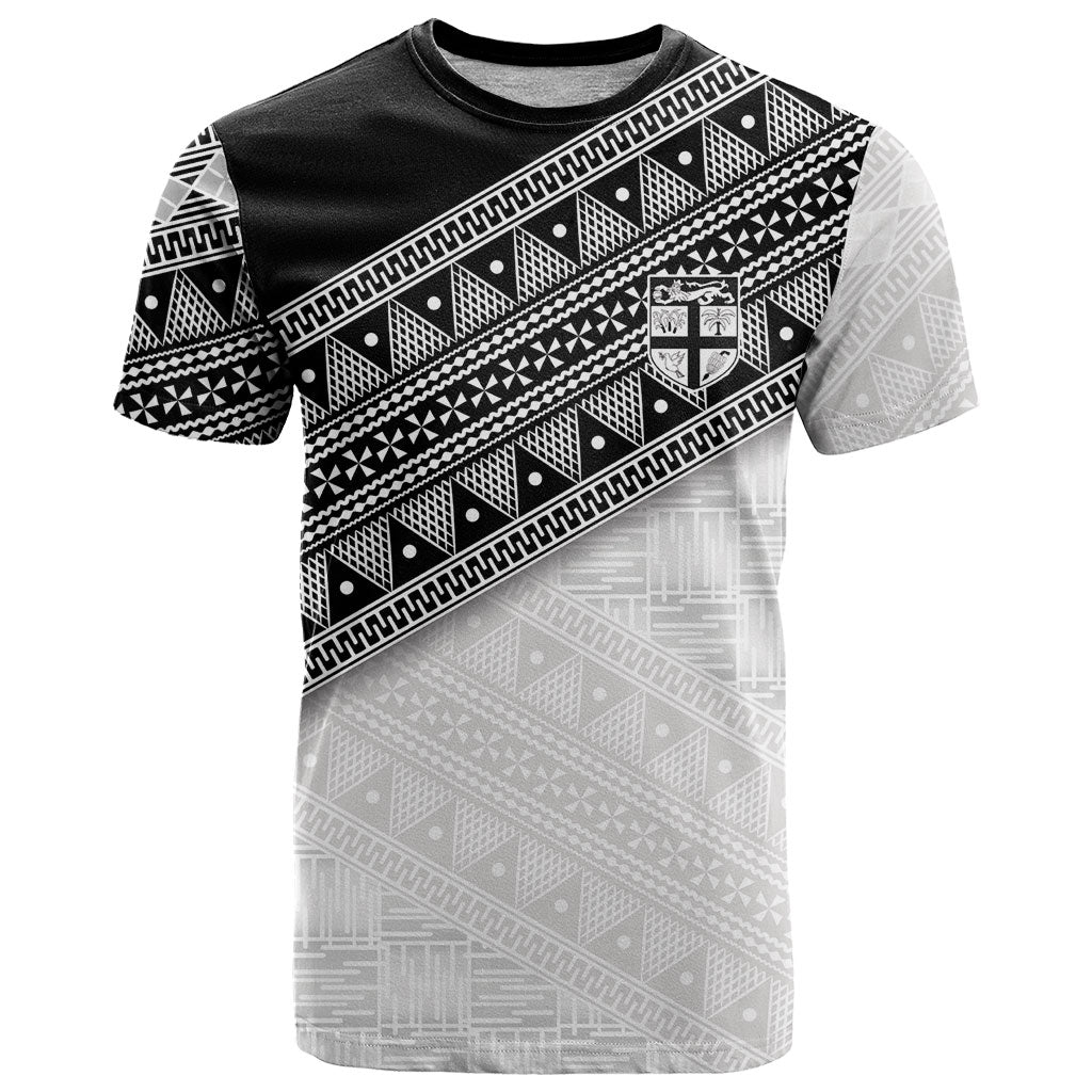 2026 Autumn Rugby Nations Fiji Custom T Shirt Fijian Tapa Tribal Lauhala Inspired