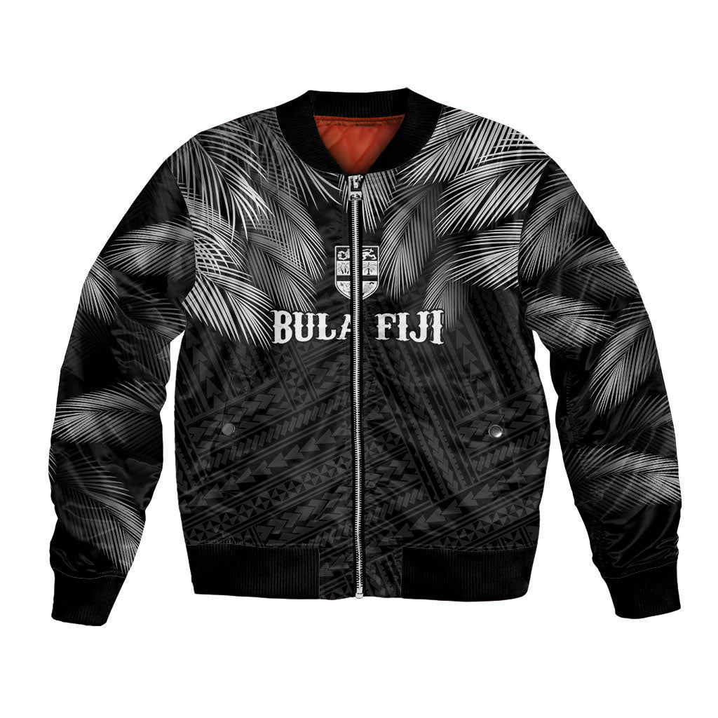 2026 Autumn Rugby Nations Fiji Custom Bomber Jacket Fijian Palm Leaf Tapa Tribal Inspired