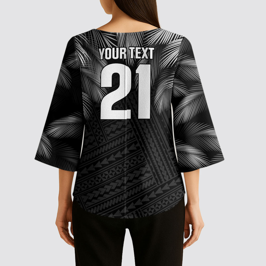 2026 Autumn Rugby Nations Fiji Custom Kimono Sleeve Blouse Fijian Palm Leaf Tapa Tribal Inspired LT9 - Polynesian Pride