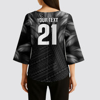 2026 Autumn Rugby Nations Fiji Custom Kimono Sleeve Blouse Fijian Palm Leaf Tapa Tribal Inspired LT9 - Polynesian Pride