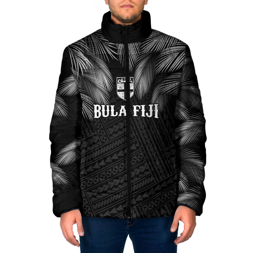 2026 Autumn Rugby Nations Fiji Custom Padded Jacket Fijian Palm Leaf Tapa Tribal Inspired