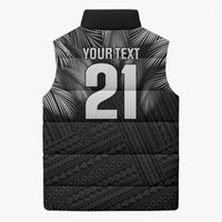 2026 Autumn Rugby Nations Fiji Custom Sleeveless Puffer Jacket Fijian Palm Leaf Tapa Tribal Inspired LT9 - Polynesian Pride