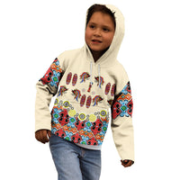 Papua Batik Motif Bird Of Paradise and Native Papuan Shield Kid Hoodie LT9 - Polynesian Pride