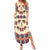 Papua Batik Motif Bird Of Paradise and Native Papuan Shield Summer Maxi Dress LT9 Women Beige - Polynesian Pride