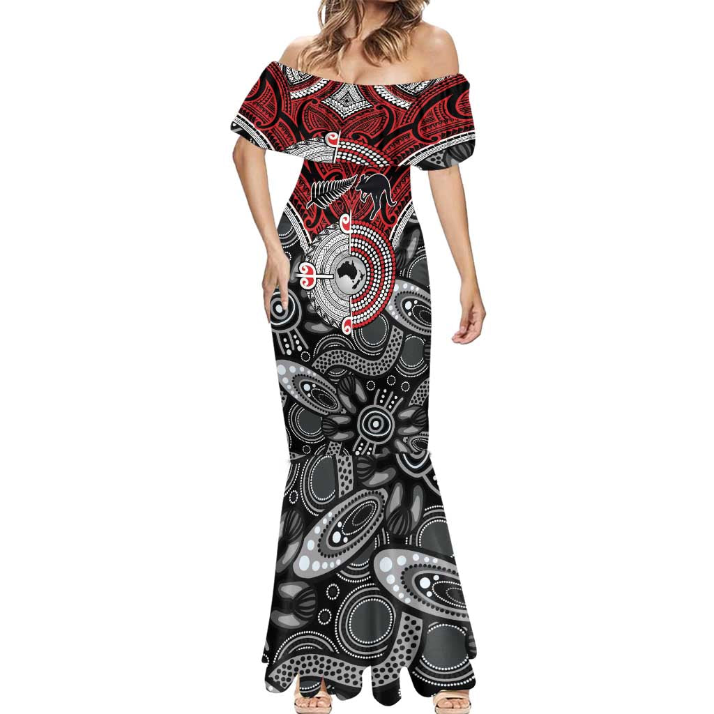 Aotearoa and Australia Mermaid Dress New Zealand Honour The Treaty Ake!Ake!Ake! LT9 - Polynesian Pride