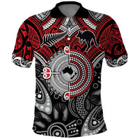 Aotearoa and Australia Polo Shirt New Zealand Honour The Treaty Ake!Ake!Ake!