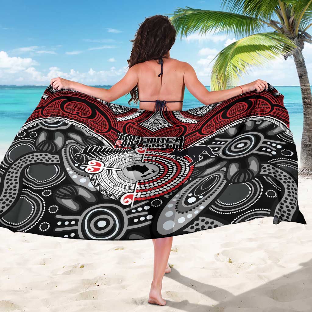 Aotearoa and Australia Sarong New Zealand Honour The Treaty Ake!Ake!Ake!