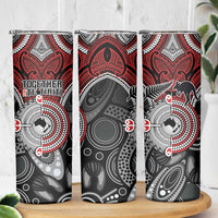Aotearoa and Australia Skinny Tumbler New Zealand Honour The Treaty Ake!Ake!Ake! LT9 - Polynesian Pride