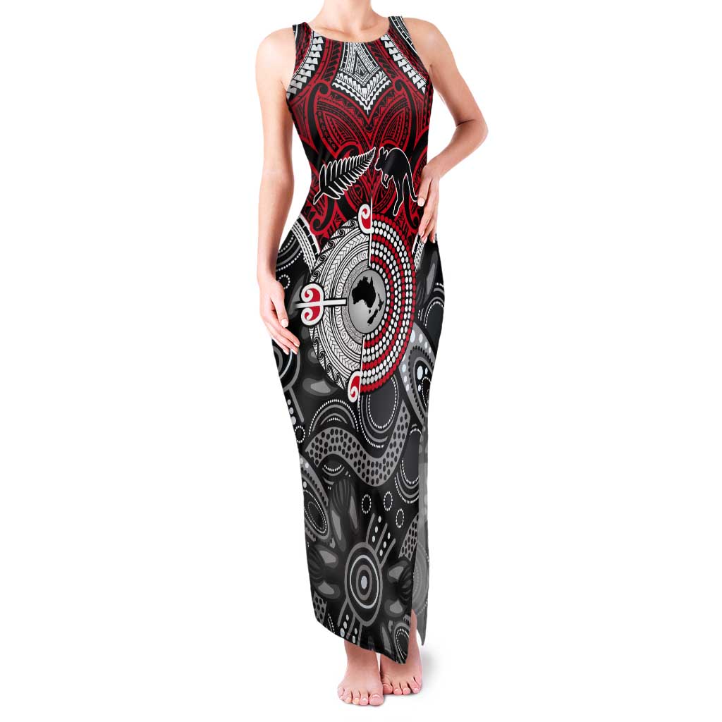 Aotearoa and Australia Tank Maxi Dress New Zealand Honour The Treaty Ake!Ake!Ake!