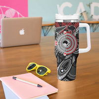 Aotearoa and Australia Tumbler With Handle New Zealand Honour The Treaty Ake!Ake!Ake!