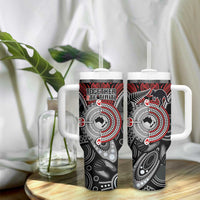 Aotearoa and Australia Tumbler With Handle New Zealand Honour The Treaty Ake!Ake!Ake!