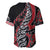 Koru Fern New Zealand Baseball Jersey Maori Tribal Pattern