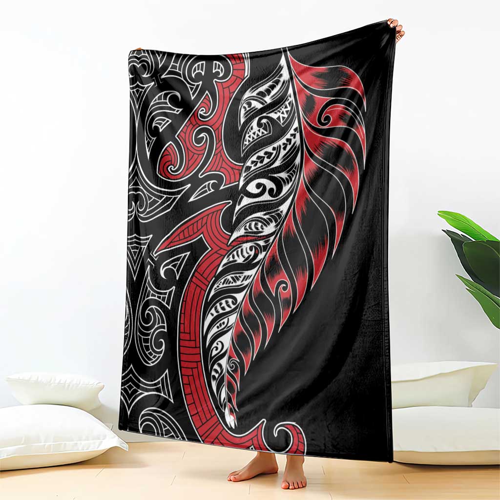 Koru Fern New Zealand Blanket Maori Tribal Pattern