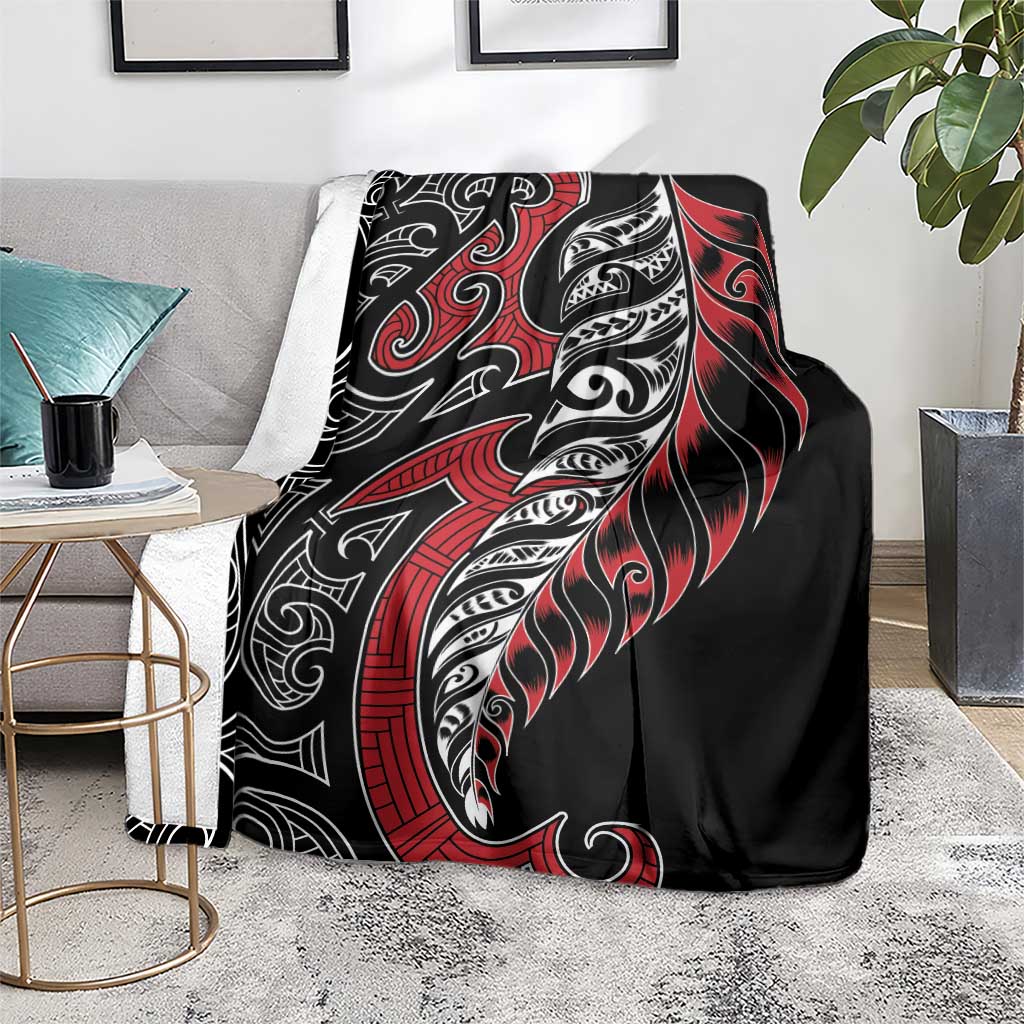 Koru Fern New Zealand Blanket Maori Tribal Pattern