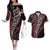 Koru Fern New Zealand Couples Matching Off The Shoulder Long Sleeve Dress and Hawaiian Shirt Maori Tribal Pattern