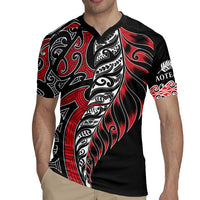 Koru Fern New Zealand Rugby Jersey Maori Tribal Pattern