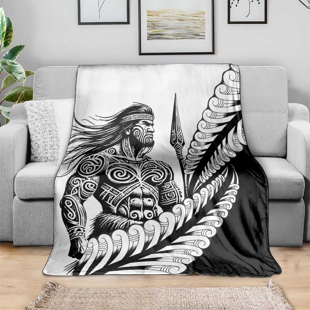 Koru Fern New Zealand Maori Tribal Warrior Blanket