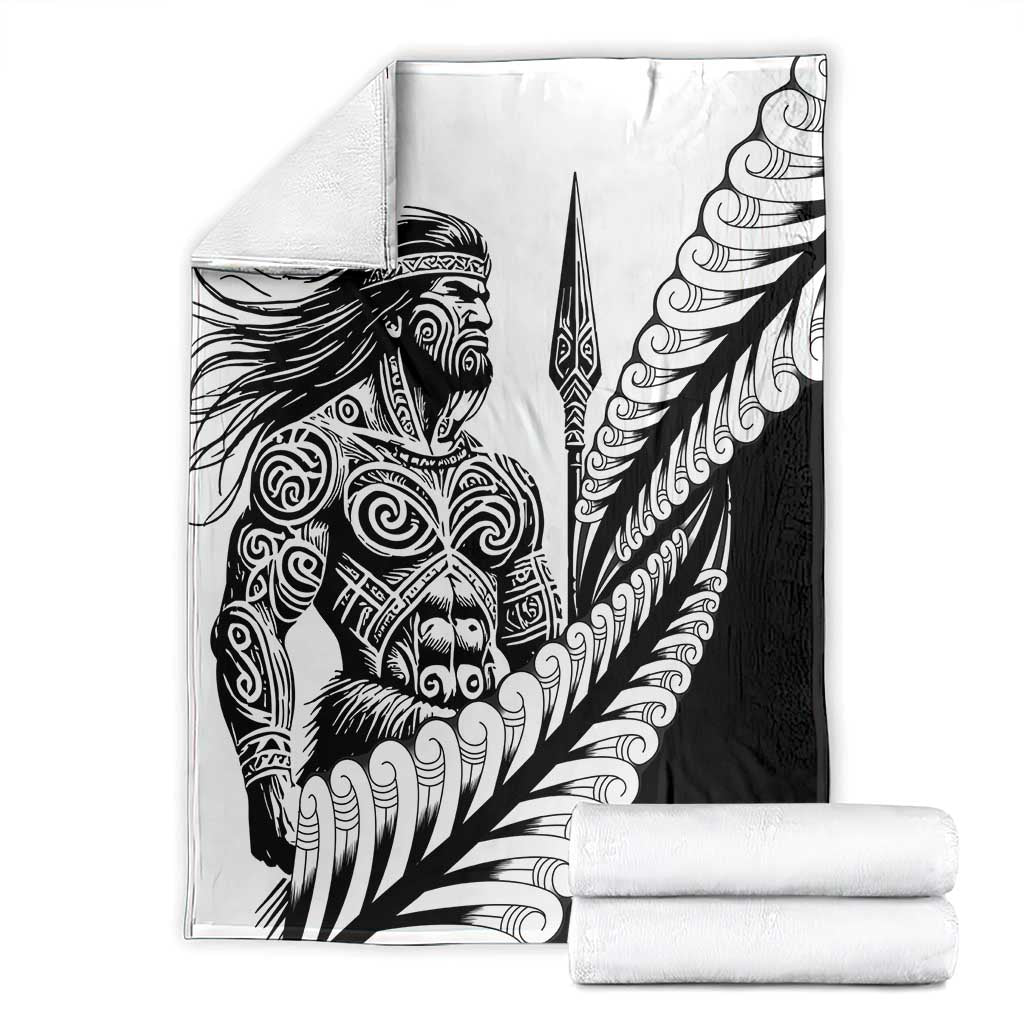 Koru Fern New Zealand Maori Tribal Warrior Blanket