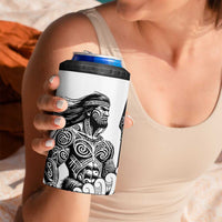 Koru Fern New Zealand Maori Tribal Warrior 4 in 1 Can Cooler Tumbler