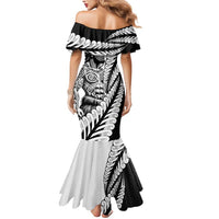 Koru Fern New Zealand Maori Tribal Warrior Mermaid Dress LT9 - Polynesian Pride