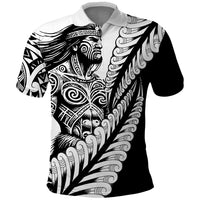 Koru Fern New Zealand Maori Tribal Warrior Polo Shirt