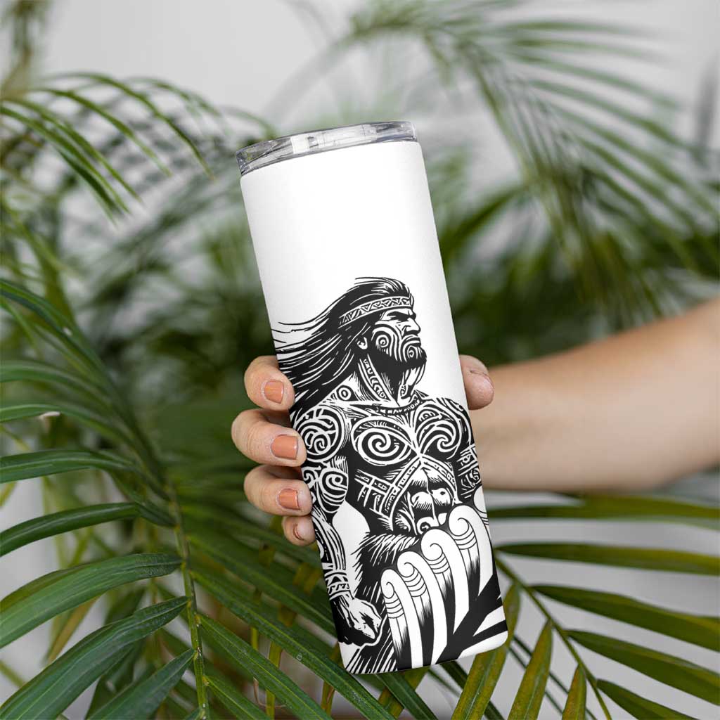 Koru Fern New Zealand Maori Tribal Warrior Skinny Tumbler