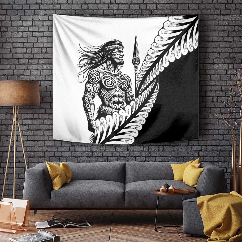 Koru Fern New Zealand Maori Tribal Warrior Tapestry