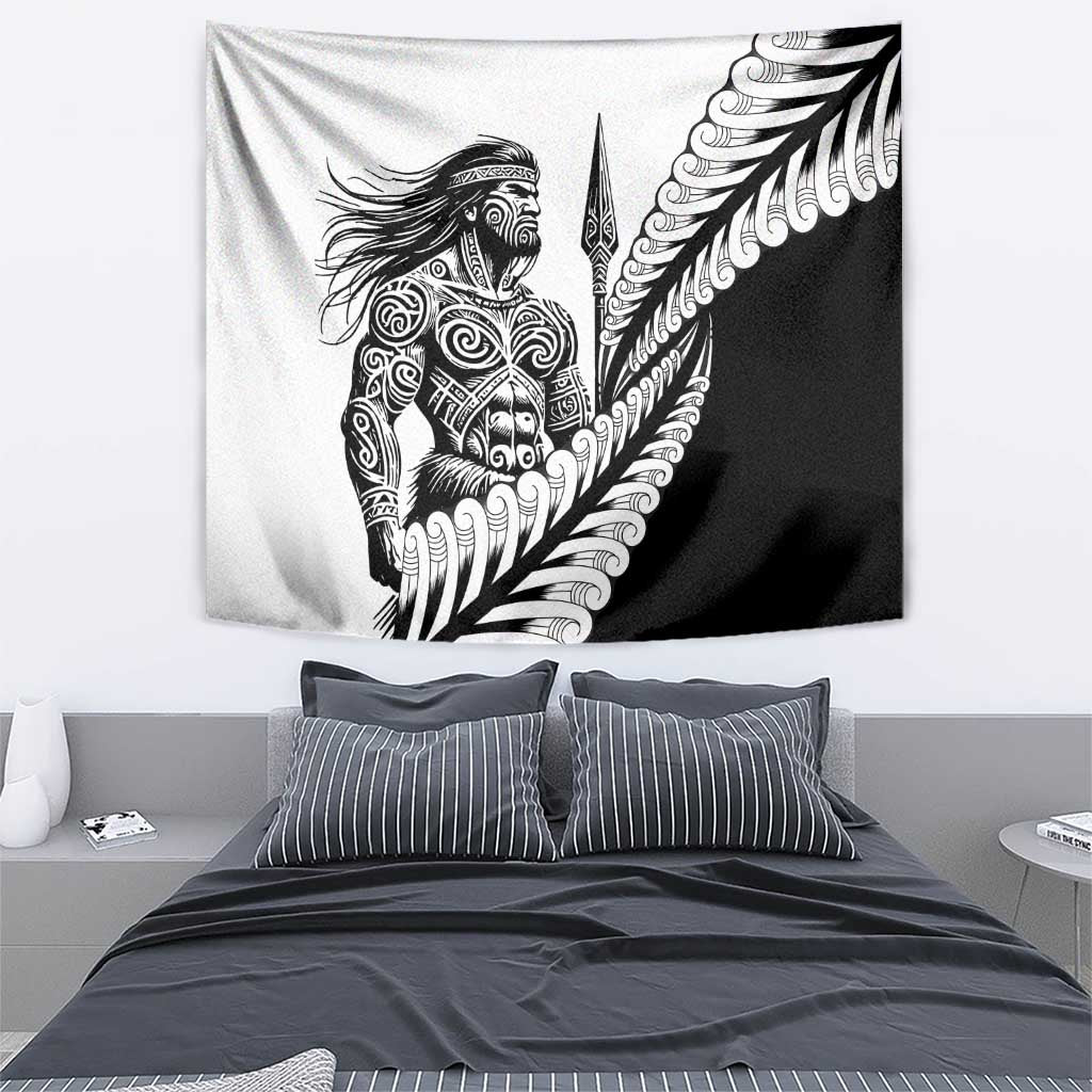 Koru Fern New Zealand Maori Tribal Warrior Tapestry