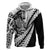 Koru Fern New Zealand Maori Tribal Warrior Zip Hoodie