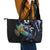 New Zealand Kea Bird Personalised Leather Tote Bag Maori Tribal Koru Art