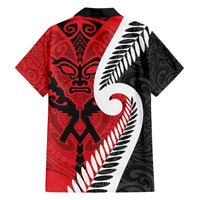 Silver Fern Koru Swirls with Maori Ta Moko Family Matching Short Sleeve Bodycon Dress and Hawaiian Shirt