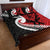 Silver Fern Koru Swirls with Maori Ta Moko Quilt Bed Set