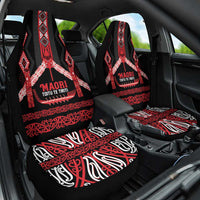 Toitu Te Tiriti Waitangi Car Seat Cover Black Wharenui House - Polynesian Pride